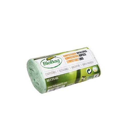WORKI NA ODPADY BIO I ZMIESZANE 6 L 30 szt (KOMPOSTOWALNE I BIODEGRADOWALNE) - BIOBAG