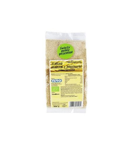 KASZA MANNA Z PŁASKURKI BIO 400 g - NIRO