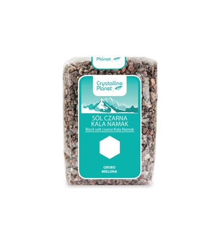SÓL CZARNA KALA NAMAK GRUBO MIELONA 600 g - CRYSTALLINE PLANET