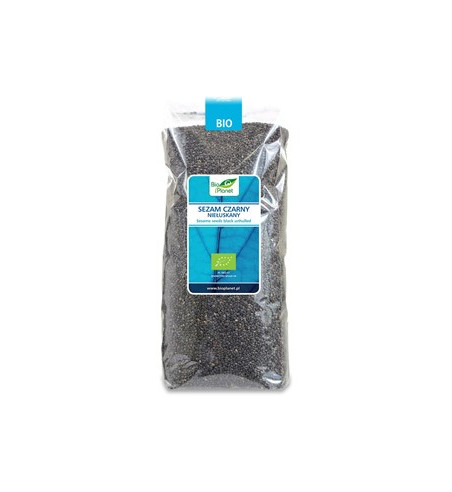 SEZAM CZARNY NIEŁUSKANY BIO 1 kg - BIO PLANET