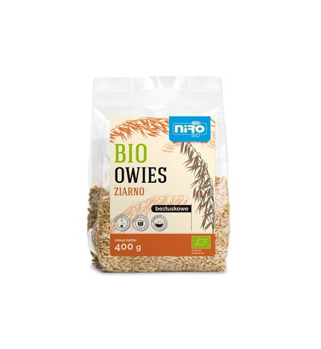 OWIES ZIARNO BEZŁUSKOWE BIO 400 g - NIRO