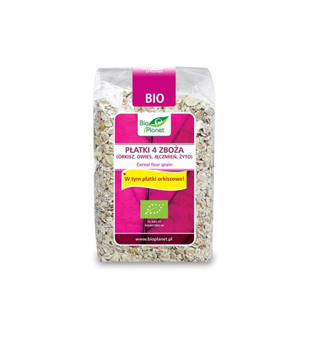 PŁATKI 4 ZBOŻA BIO 300 g - BIO PLANET