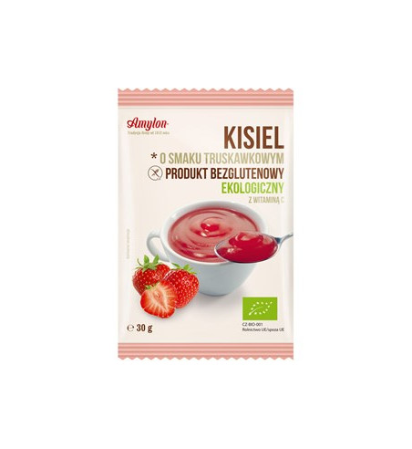 KISIEL TRUSKAWKOWY BEZGLUTENOWY BIO 30 g - AMYLON