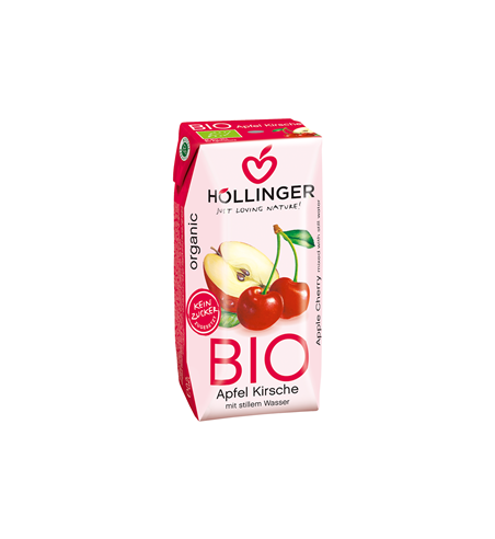SOK JABŁKOWO-WIŚNIOWY BIO 200 ml - HOLLINGER