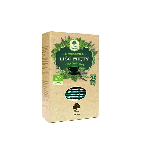 HERBATKA LIŚĆ MIĘTY BIO (25 x 1,5 g) - DARY NATURY