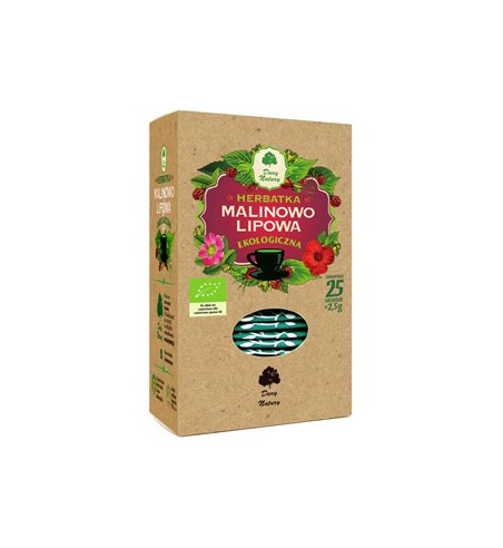 HERBATKA LIPOWO - MALINOWA BIO (25 x 2,5 g) - DARY NATURY