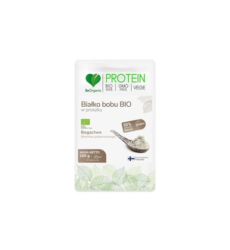 BIAŁKO BOBU W PROSZKU BEZGLUTENOWE BIO 200 g - BE ORGANIC