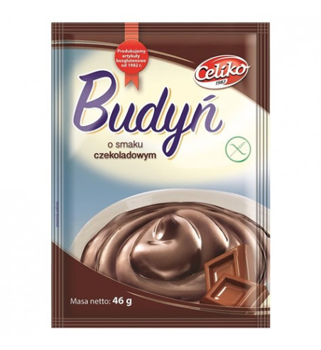 Budyń o smaku czekoladowym - torebka 46 g Celiko