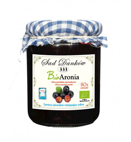 ARONIA 80 % BIO 260 g - SAD DANKÓW