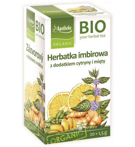 HERBATA IMBIR.(CYTRYNA I MIĘTA) BIO 20x1,5g-APOTHEKE