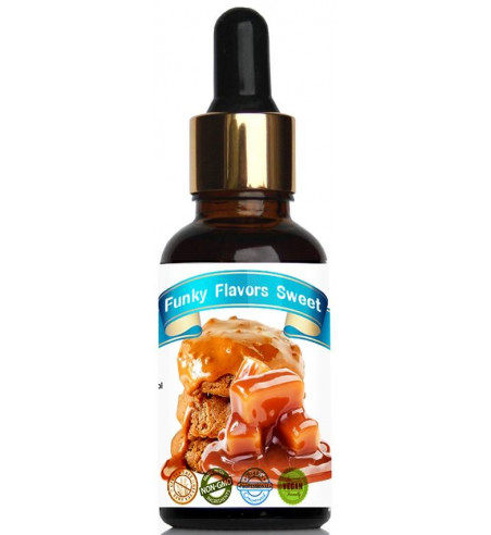 Funky Flavors Sweet Butterscotch 50ml - Słodzony aromat bez cukru & bez tłuszczu, Toffee & Herbatnik