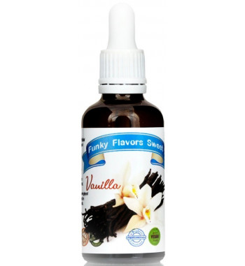 Funky Flavors Sweet Vanilla 50ml - Słodzony aromat bez cukru & bez tłuszczu, Wanilia