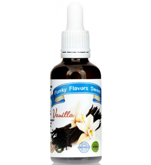 Funky Flavors Sweet Vanilla 50ml - Słodzony aromat bez cukru & bez tłuszczu, Wanilia