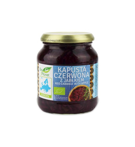 KAPUSTA CZERWONA Z JABŁKIEM BIO 340 g - BIO PLANET