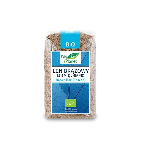 LEN BRĄZOWY (SIEMIĘ LNIANE) BIO 400 g - BIO PLANET