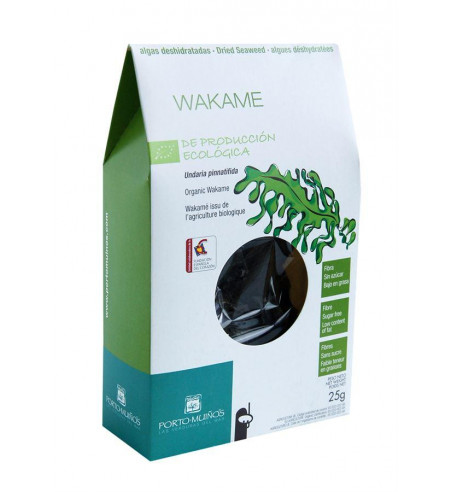 ALGI MORSKIE SUSZONE - WAKAME BIO 25 g - PORTO MUINOS