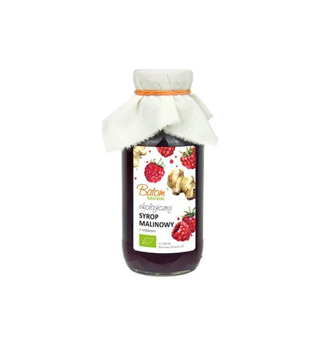 SYROP MALINOWY Z IMBIREM BIO 330 ml - BATOM