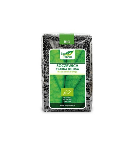 SOCZEWICA CZARNA BELUGA BIO 500 g - BIO PLANET
