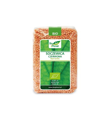 SOCZEWICA CZERWONA BIO 500 g - BIO PLANET
