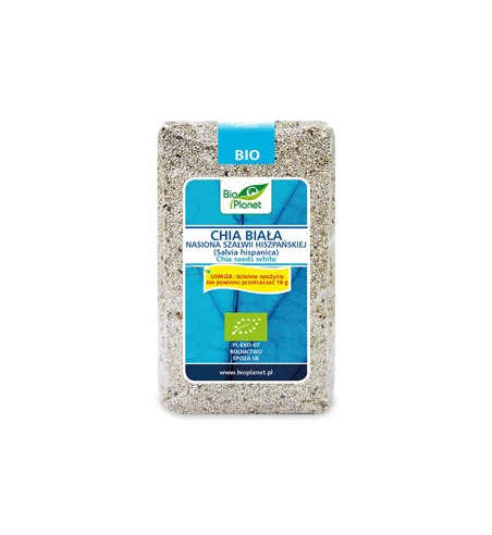CHIA BIAŁA - NASIONA SZAŁWII HISZPAŃSKIEJ BIO 400 g - BIO PLANET