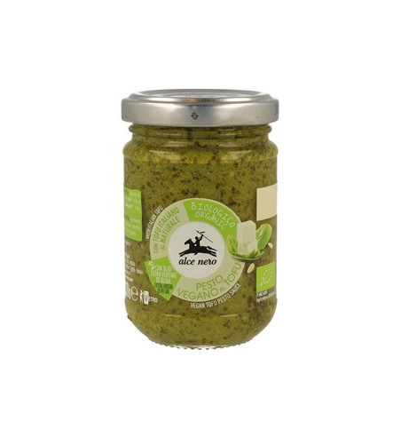 PESTO BAZYLIOWE Z TOFU WEGAŃSKIE BIO 130 g - ALCE NERO