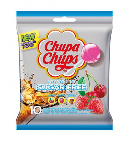 Lizaki Chupa Chups mix smaków, bez cukru, 10x11g