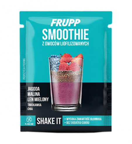 Smoothie Frupp jagoda, malina, len mielony, 20g