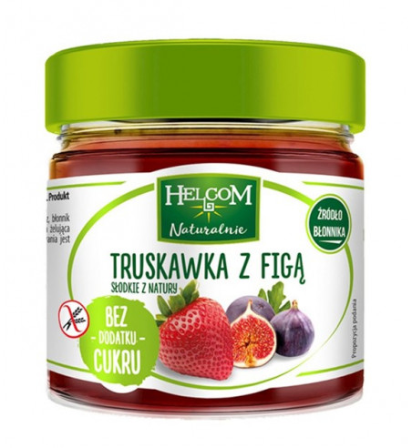 Pasta owocowa Truskawka z figą bez dodatku cukru Helcom, 200g