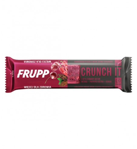 Baton Frupp wiśnia, kakao, ostra papryka bez glutenu, 10g