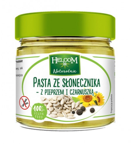 Pasta ze słonecznika z pieprzem i czarnuszką Helcom, 180g