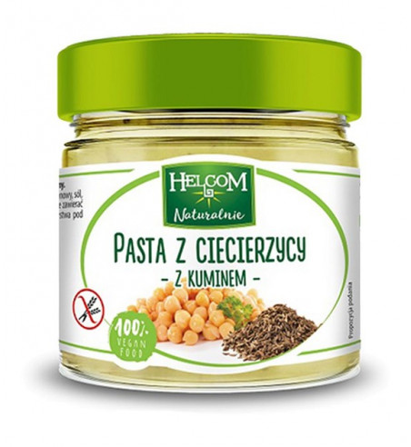 Pasta z ciecierzycy z kuminem Helcom, 190g
