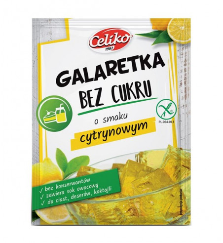 CELIKO GALARETKA CYTRYNOWA B/C B/GL 14G