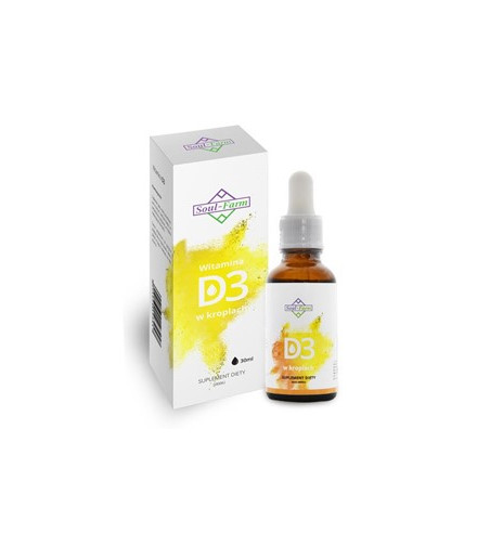 WITAMINA D3 W KROPLACH (2000IU) 30 ml - SOUL FARM
