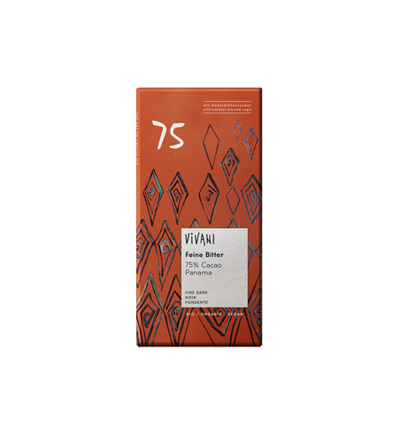 CZEKOLADA GORZKA 75% KAKAO BIO 80 g - VIVANI