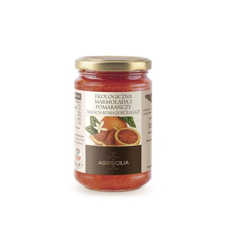 MARMOLADA Z CZERWONEJ POMARAŃCZY BIO 360 g - AGRISICILIA