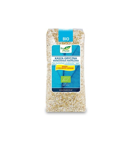 KASZA GRYCZANA KRAKOWSKA NIEPALONA BIO 500 g - BIO PLANET