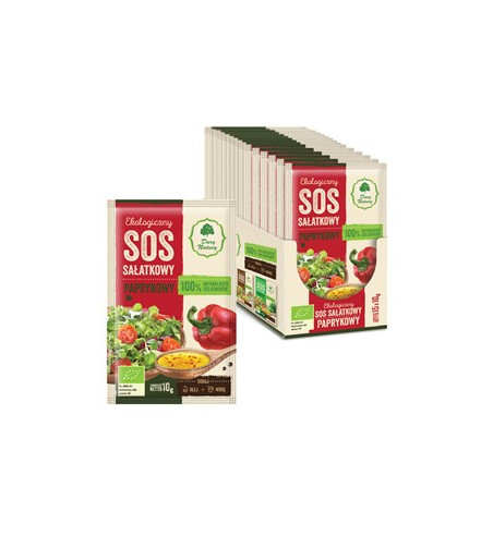 SOS SAŁATKOWY PAPRYKOWY BIO 10 g - DARY NATURY