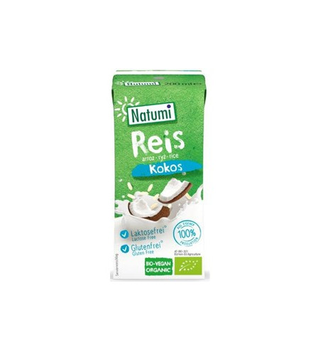 NAPÓJ RYŻOWO-KOKOSOWY BEZGLUTENOWY BIO 200 ml - NATUMI
